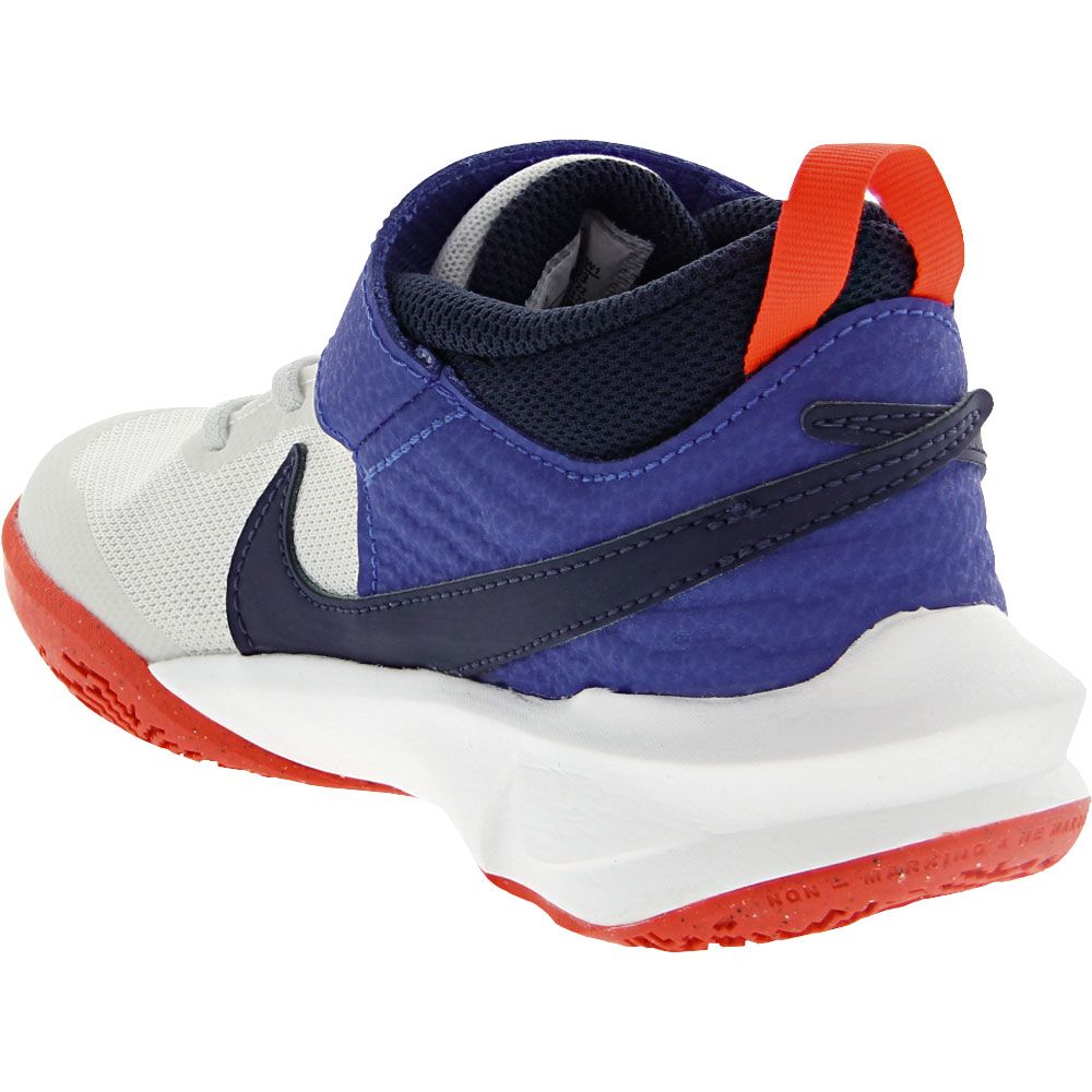 Nike Team Hustle D 10 Ps Basketball - Boys | Girls White Game Royal Back View