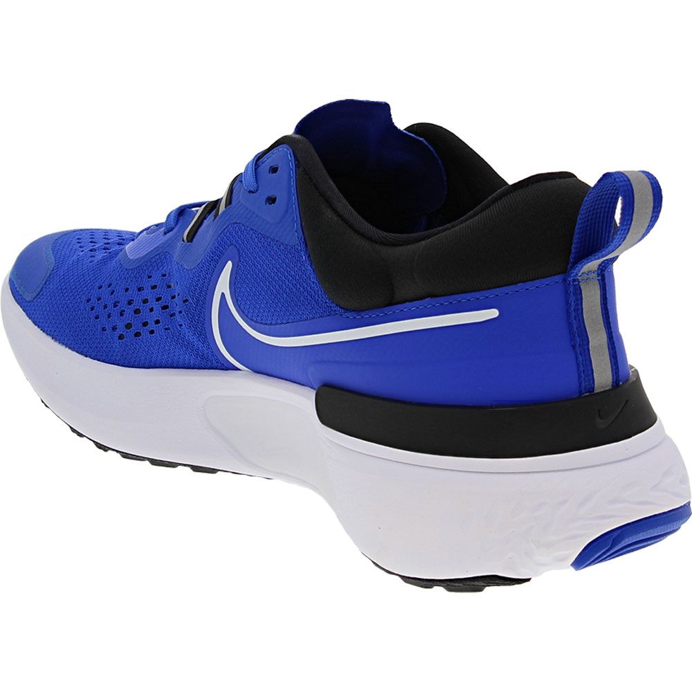 Nike React Miler 2 Running Shoes - Mens Hyper Royal White Black Back View