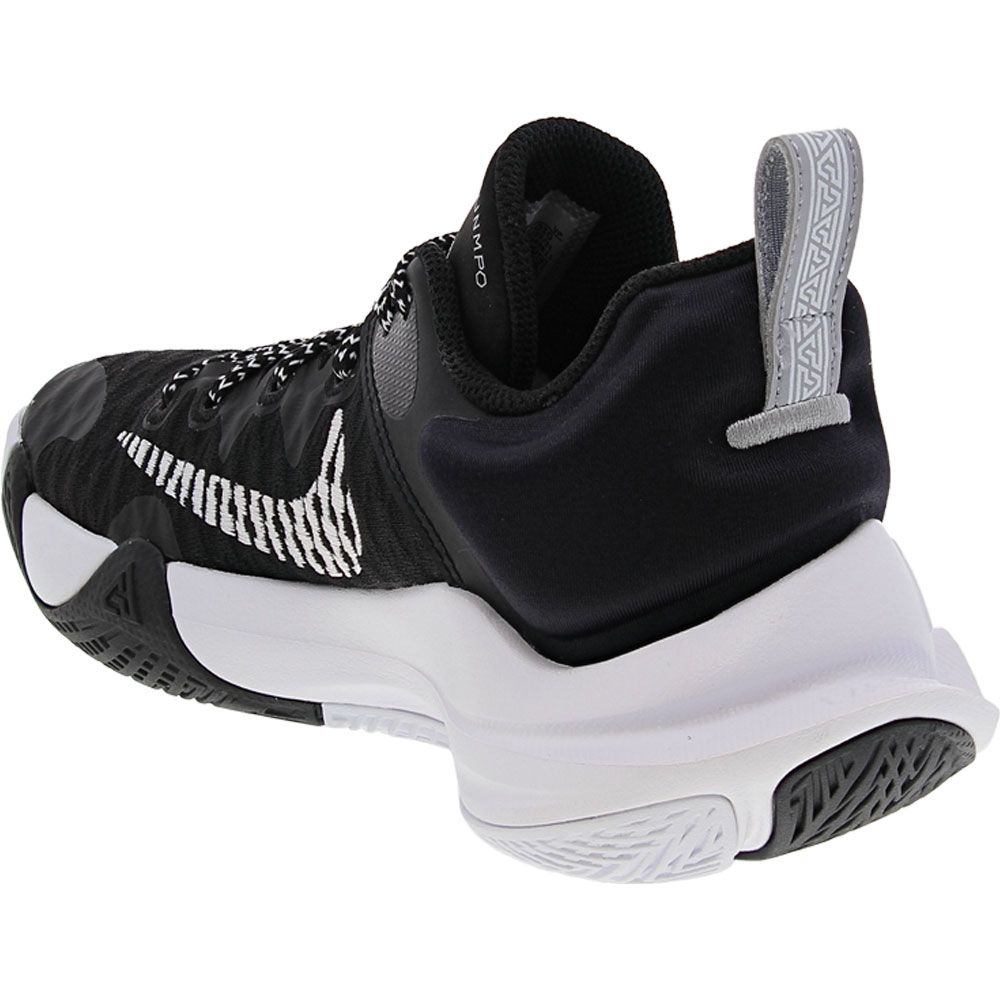 Nike Giannis Immortality Basketball Shoes - Mens Black Clear White Cool Grey Back View