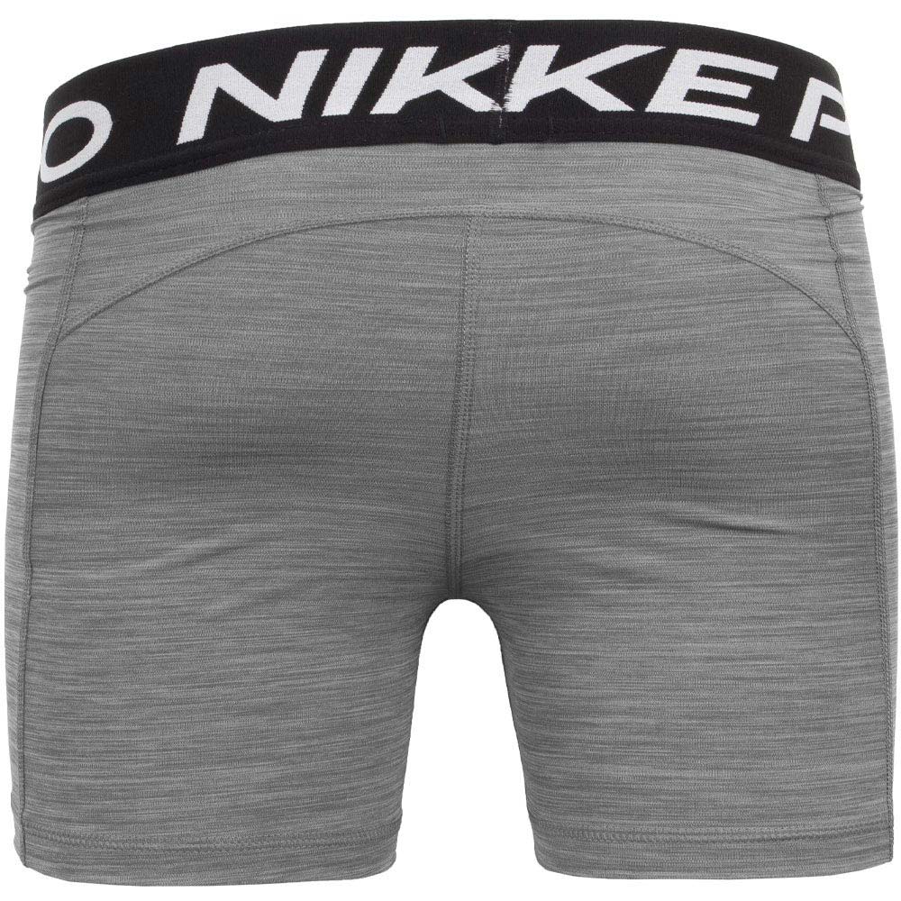 Nike Pro 365 5 Inch Shorts - Womens Heather Grey Black View 2