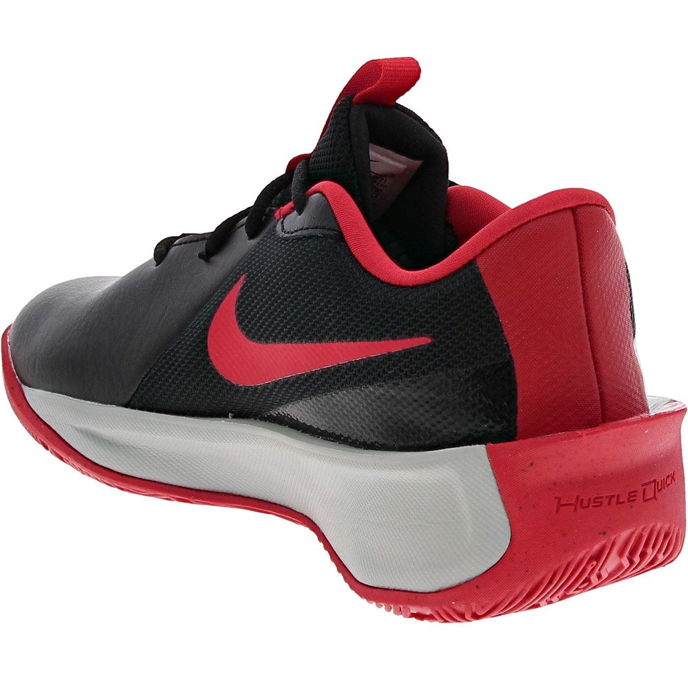 Nike Team Hustle Quick 3 Gs Basketball - Boys Black University Red Back View