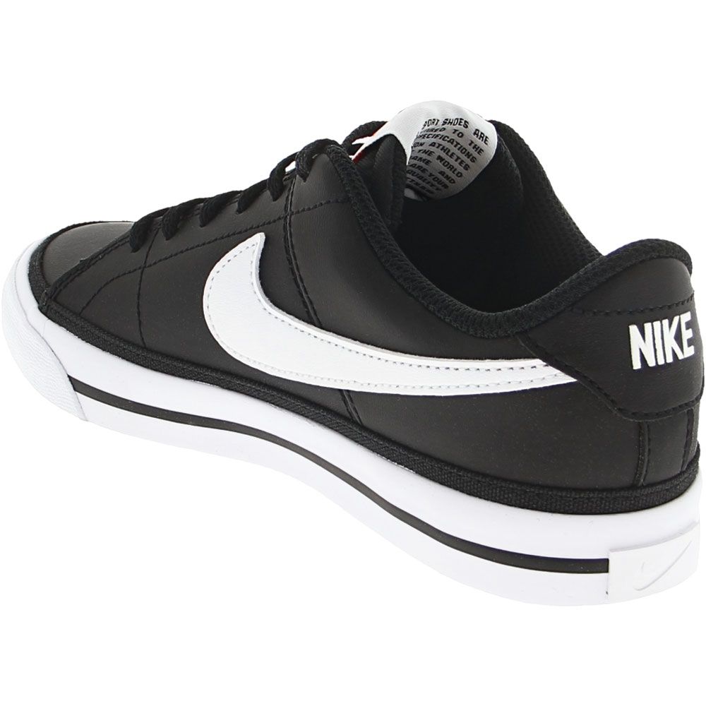 Nike Court Legacy Gs Skate - Boys | Girls Black White Gum Back View