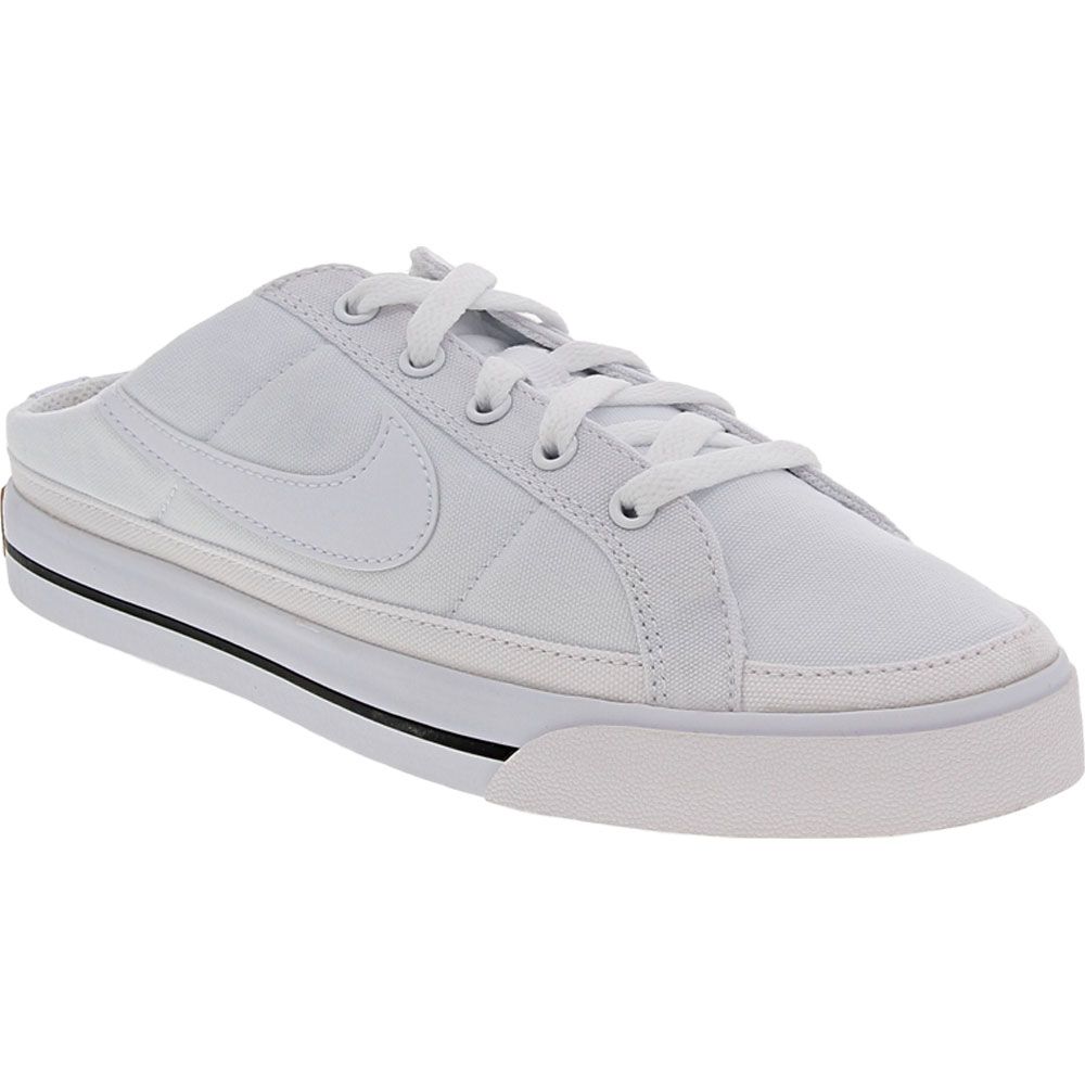 Nike Court Legacy Mule Lifestyle Shoes - Womens White Black