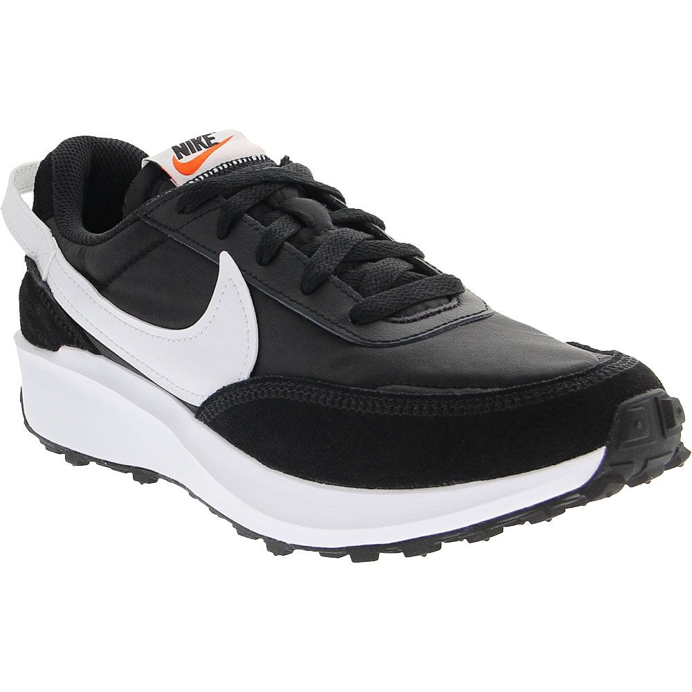 Nike Waffle Debut Womens Running Shoes Black Orange White