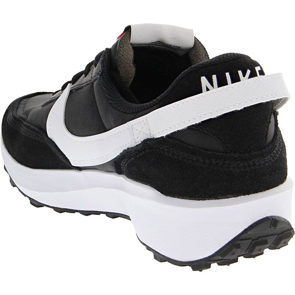 Nike Waffle Debut Womens Running Shoes Black Orange White Back View