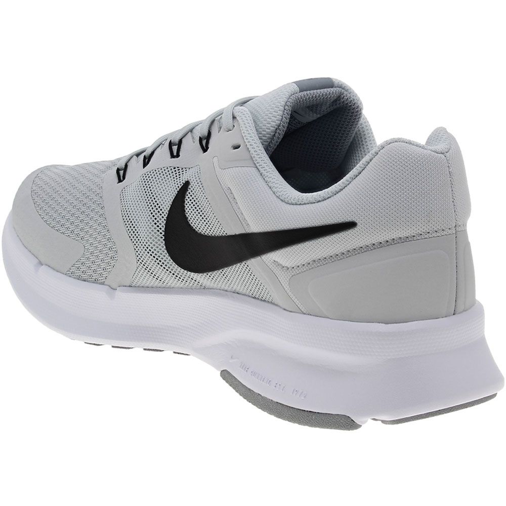 Nike Run Swift 3 Running Shoes - Mens Photon Dust Black White Back View