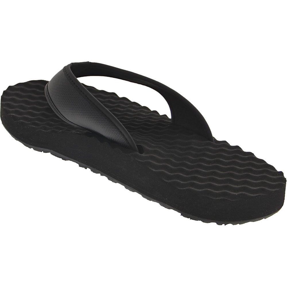 The North Face Basecamp 2 Flip Flops - Mens Black White Back View