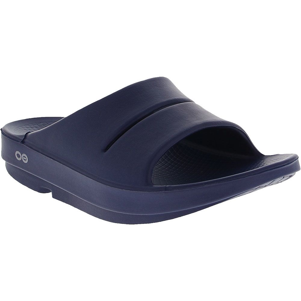 Oofos OOahh Slide Sandals - Mens | Womens Navy