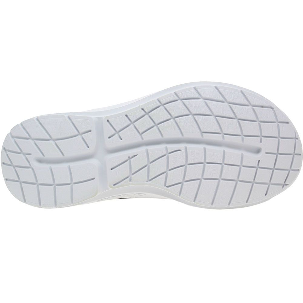 Oofos OOmg Sport LS Recovery Shoes - Mens Black White Sole View