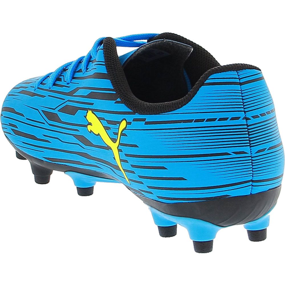 Puma Rapido 3 FG Kids Outdoor Soccer Cleats Blue Back View