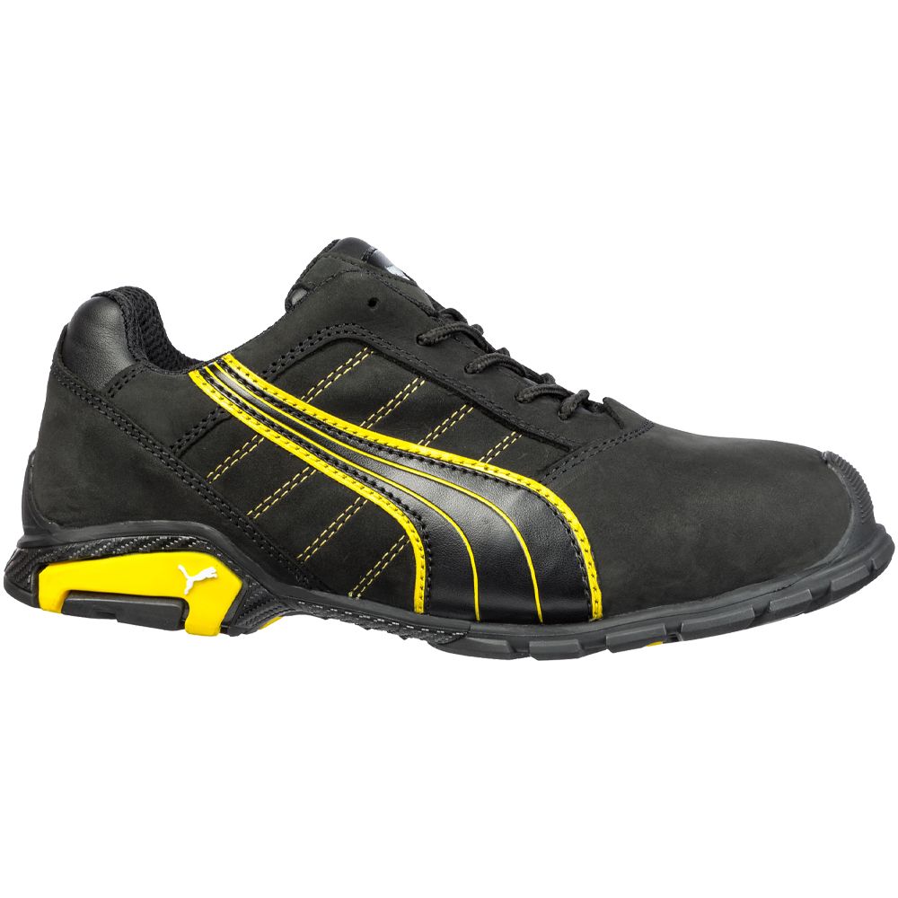 Puma Safety Amsterdam Low Aluminum Toe Work Shoes - Mens Black