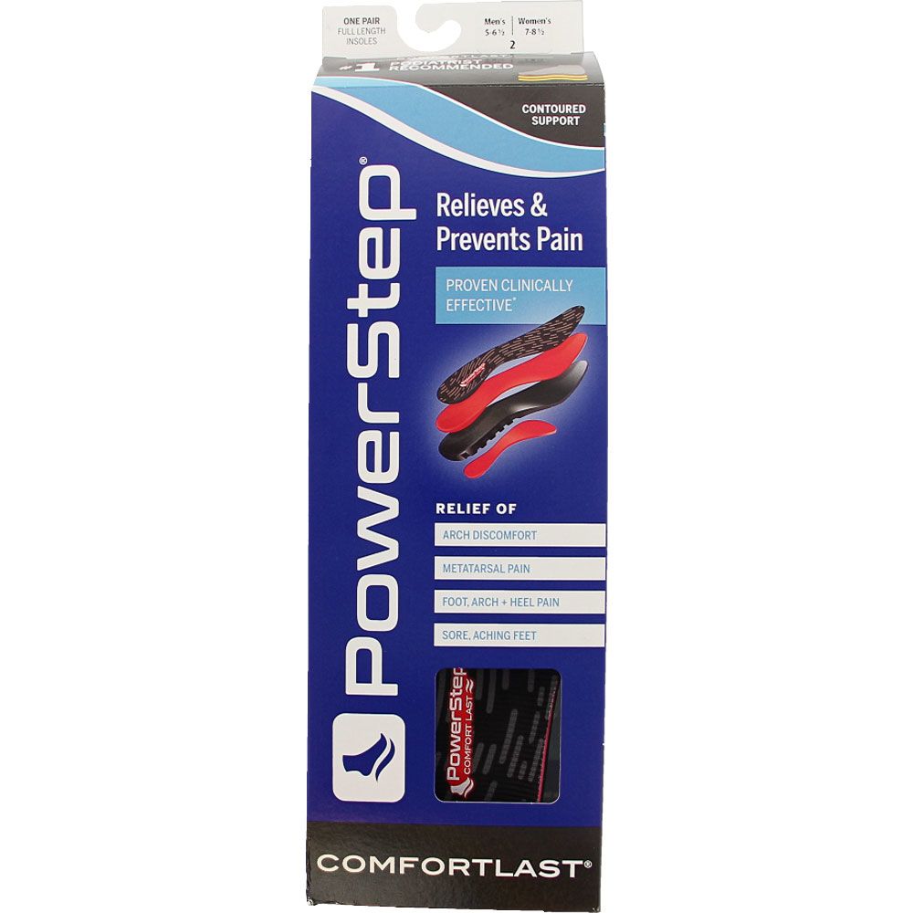 Powerstep Insoles Comfort Last White View 3