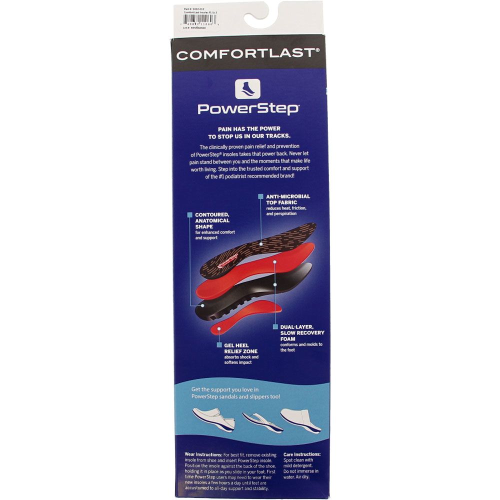 Powerstep Insoles Comfort Last White View 4