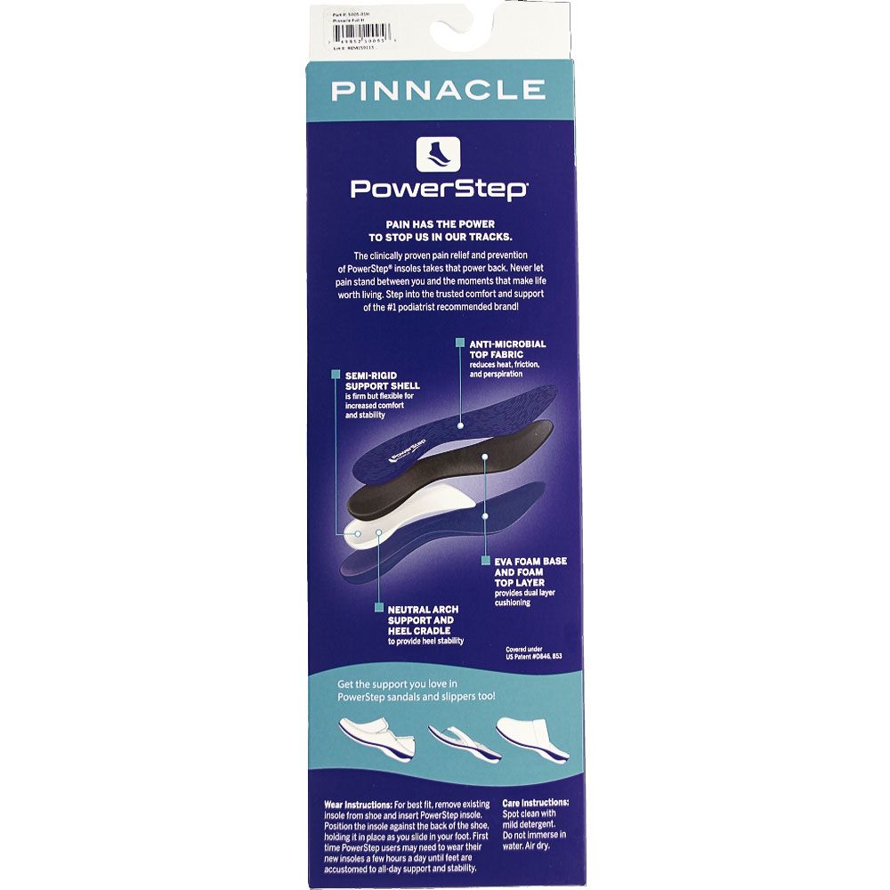 Powerstep Insoles Pinnacle Full Blue View 4