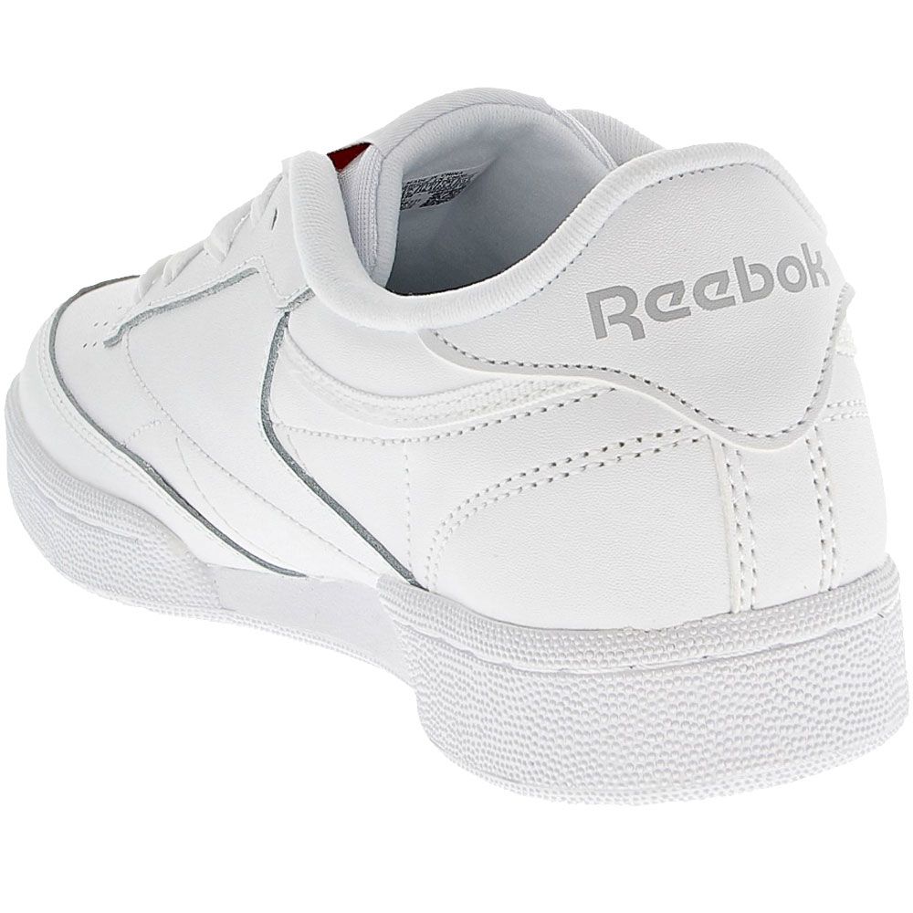 Reebok Club C Kids Lifestyle Shoes - Boys | Girls White Sheer Grey Back View