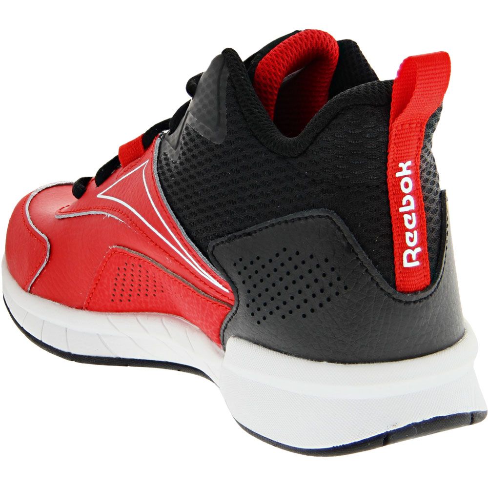 Reebok More Buckets Basketball - Boys Black Red Back View