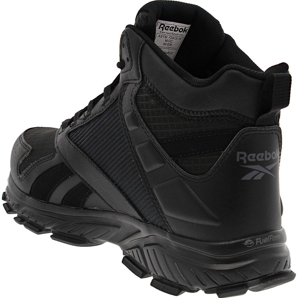 Reebok Work Hyperium RB3263 Mens Met Work Boots Black Back View