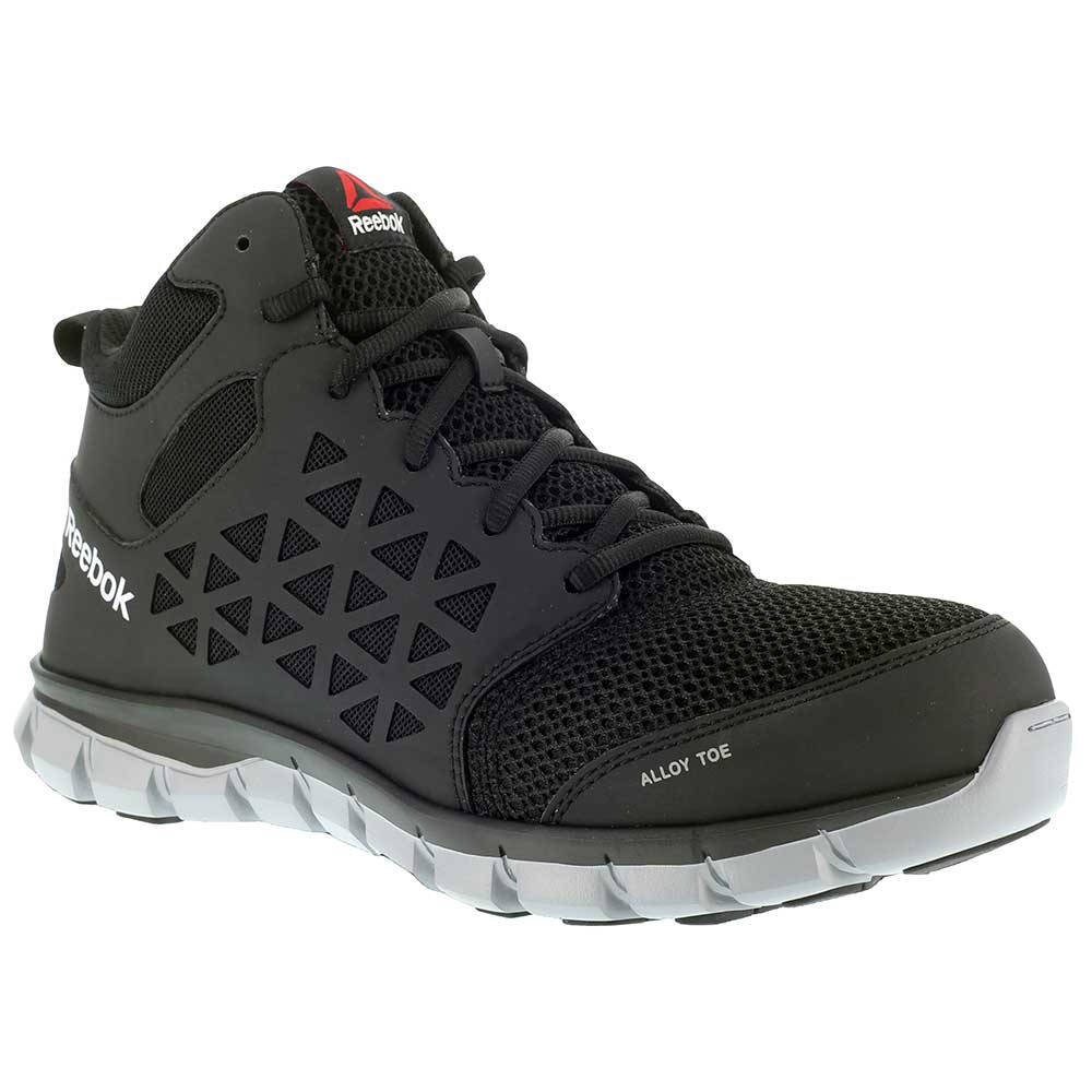 Reebok Work Sublite RB4141 Safety Toe Work Shoes - Mens Black