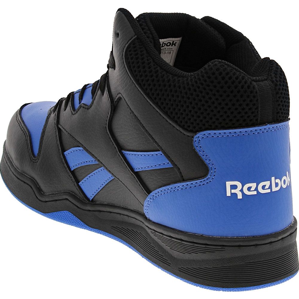 Reebok Work BB4500 Mid RB4166 Internal Met Mens Work Boots Black Back View