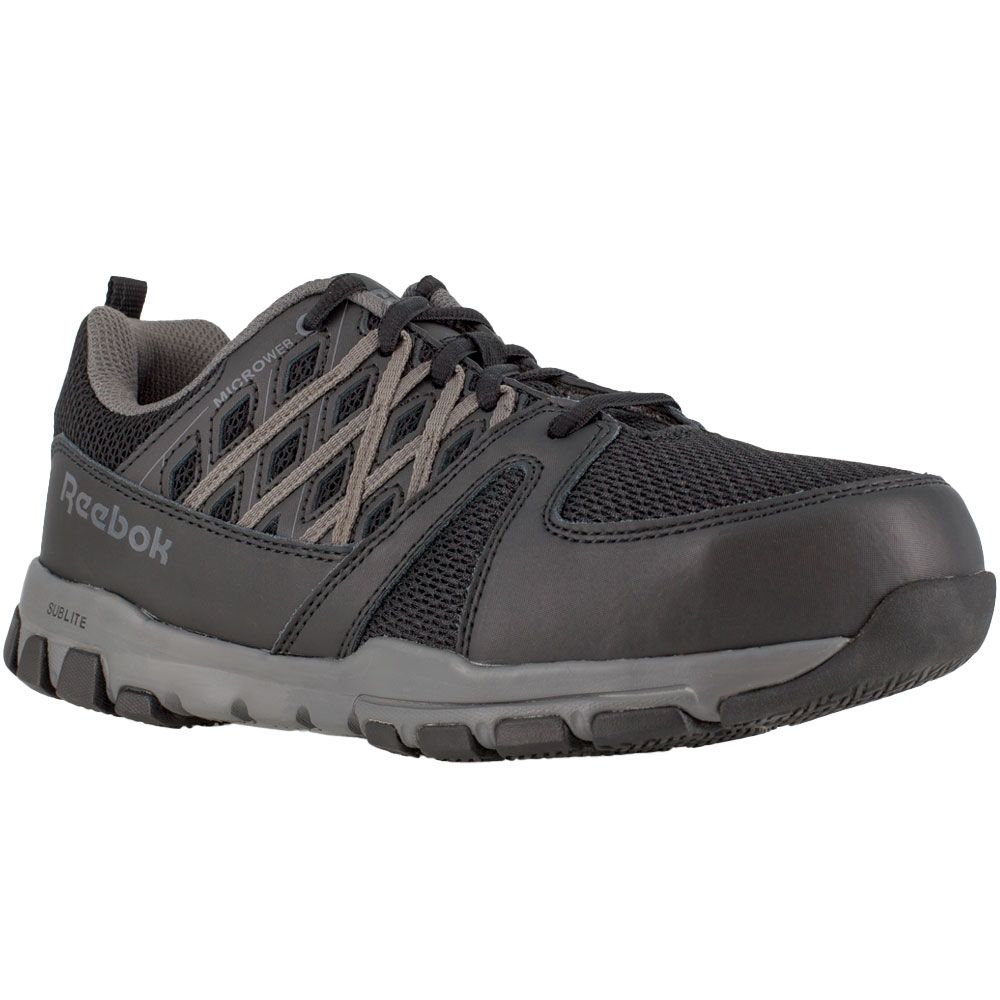 Reebok Work Rb416 Safety Toe Work Shoes - Womens Black Grey