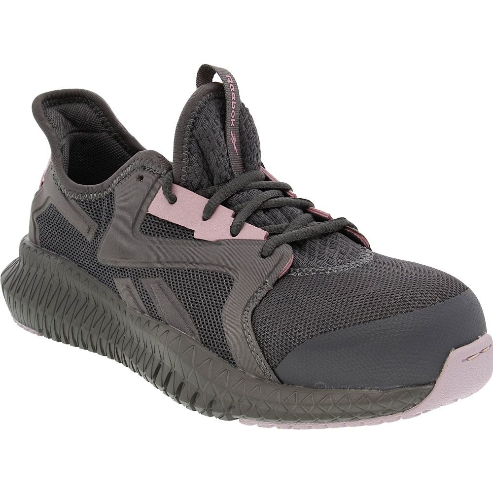 Reebok Work Flexagon RB461 Safety Toe Womens Work Shoes Grey Pink