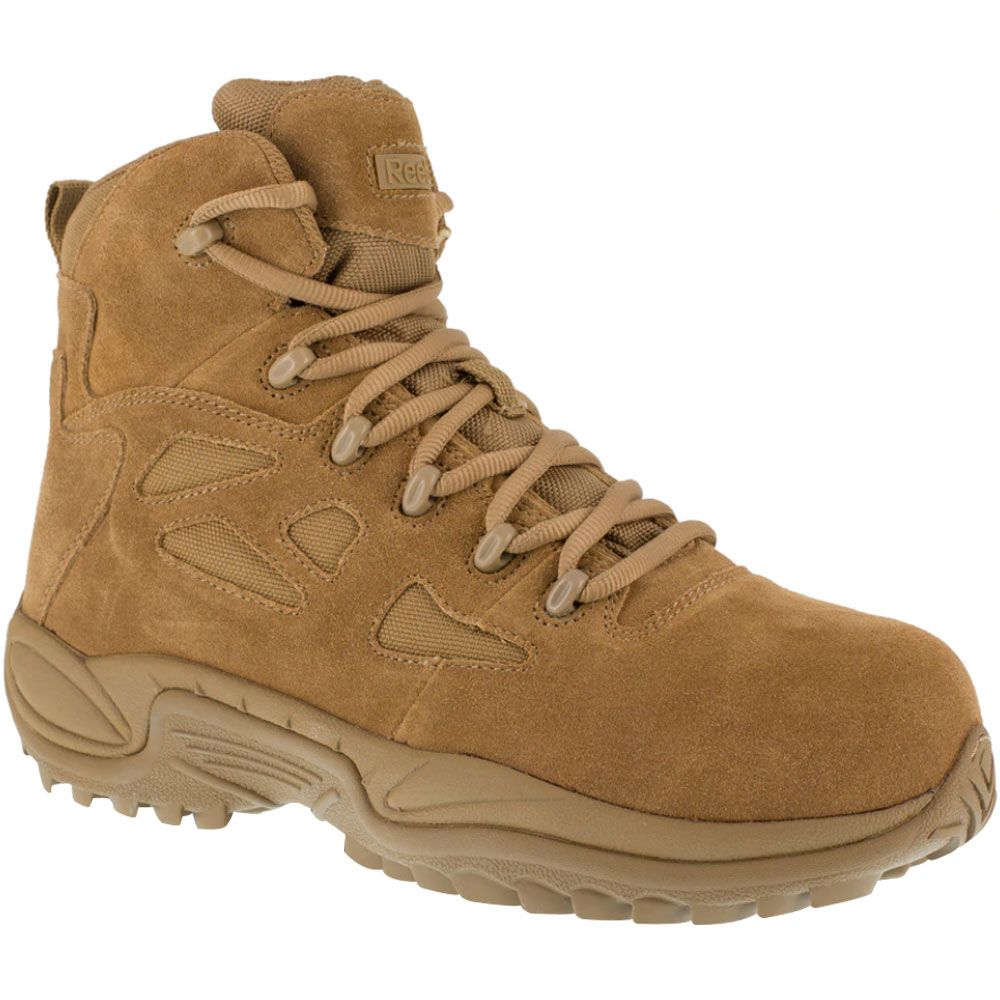 Reebok Work Rapid Response RB8650 Comp Toe Mens Work Boots Tan