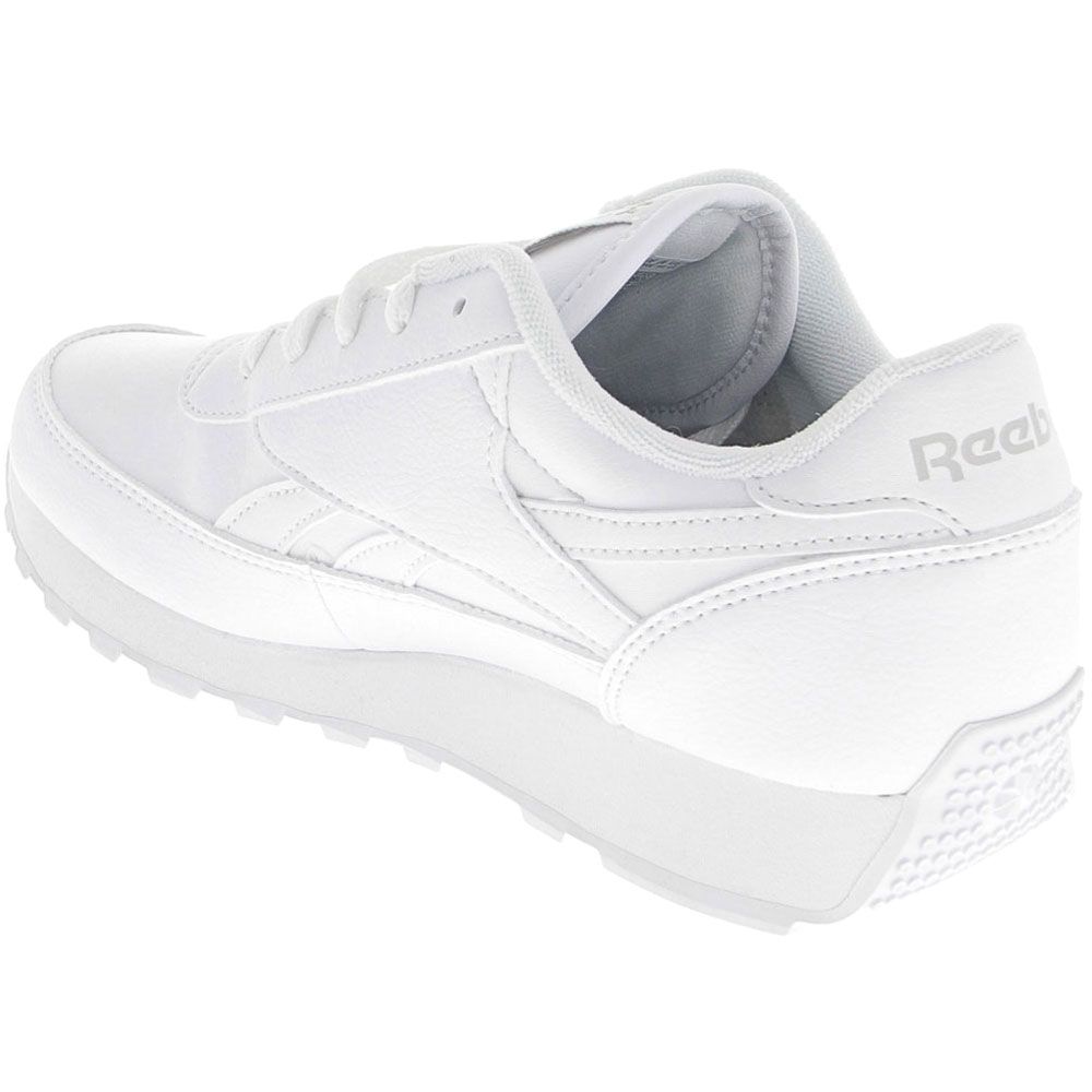 Reebok Cl Renaissance Lifestyle Shoes - Womens White Steel Back View