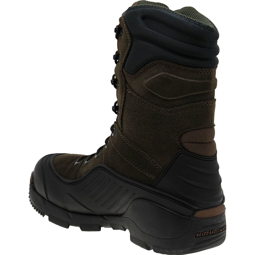 Rocky Blizzard Stalker PRO 5454 Mens 1200G Hunting Boots Brown Back View
