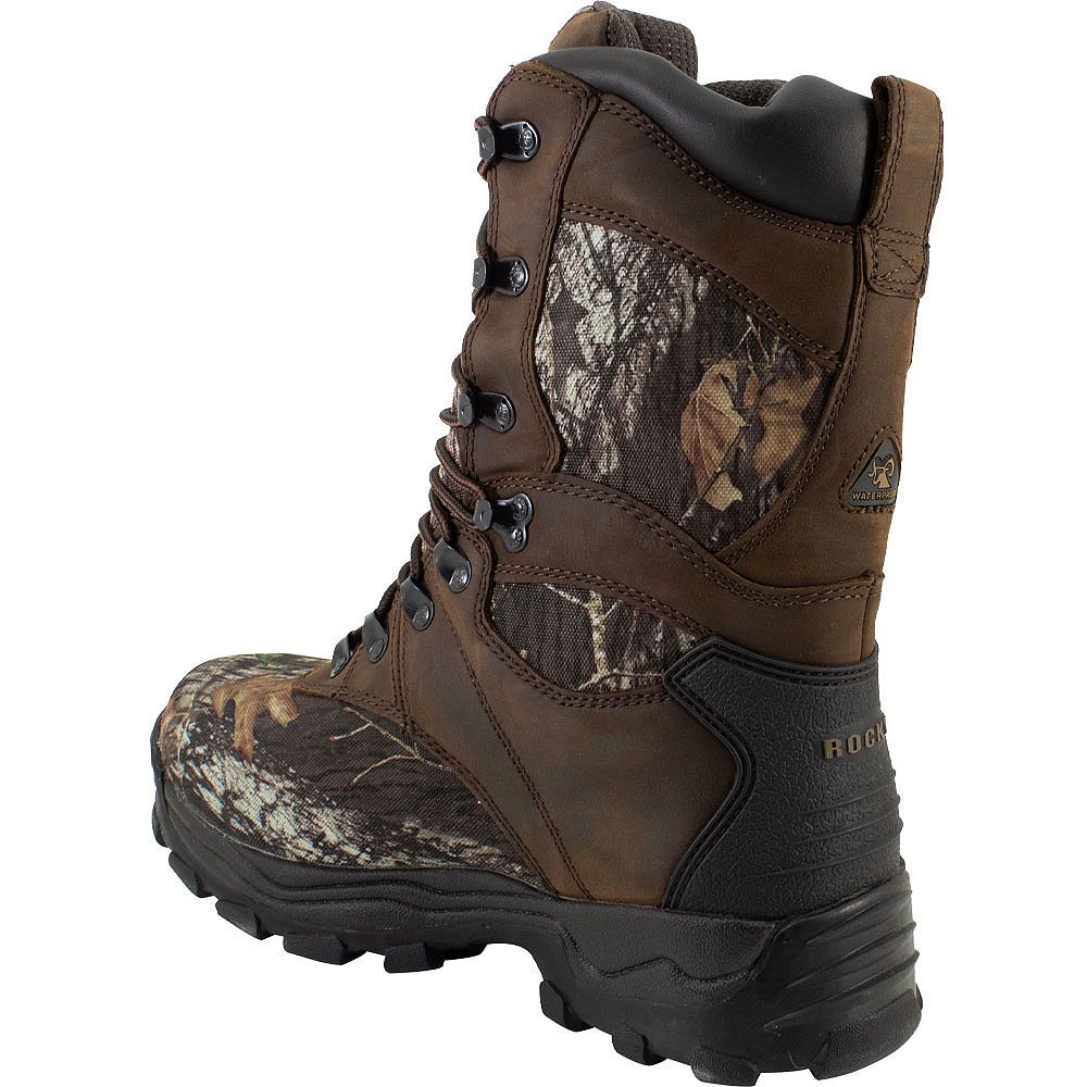 Rocky Sport Utility Max Insulated Hunting Boots - Mens Brown Mossy Oak Break Up Back View