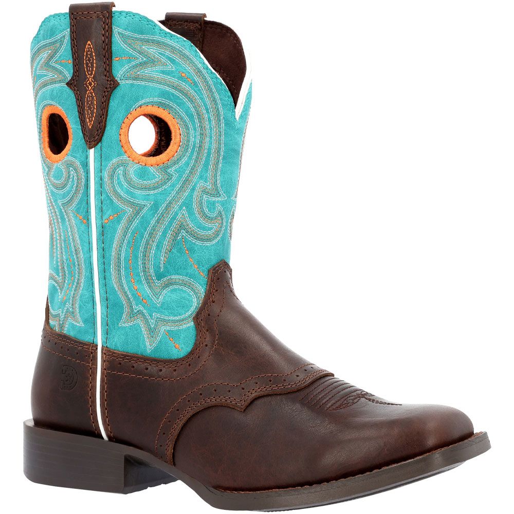 Durango Westward DRD0446 Womens Western Boots Brown Turquoise