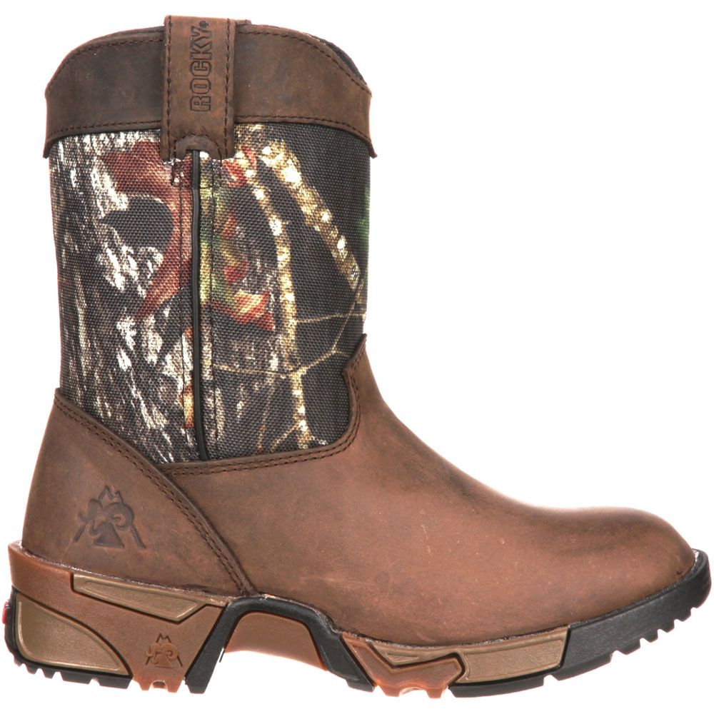 Rocky Aztec Wellington Bt Western Boots - Boys Mossy Oak Break Up Infinity