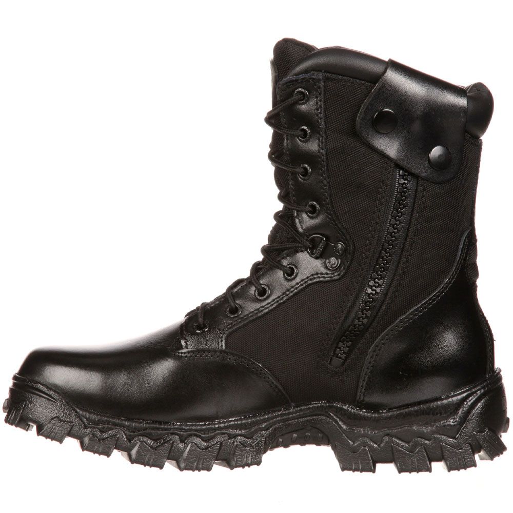 Rocky Alphaforce Zip Ct Duty Composite Toe Work Boots - Mens Black Back View