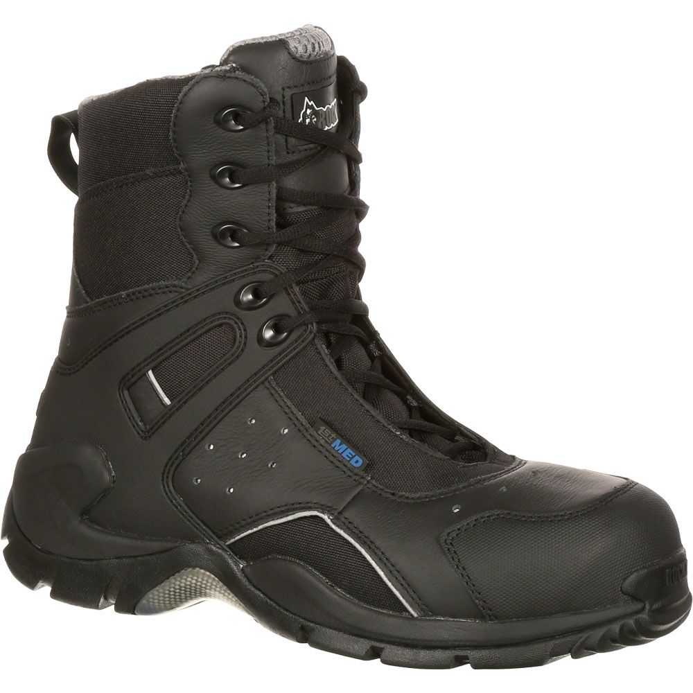 Rocky 1st Med Crbn Fbr Sz Wp Composite Toe Work Boots - Mens Black