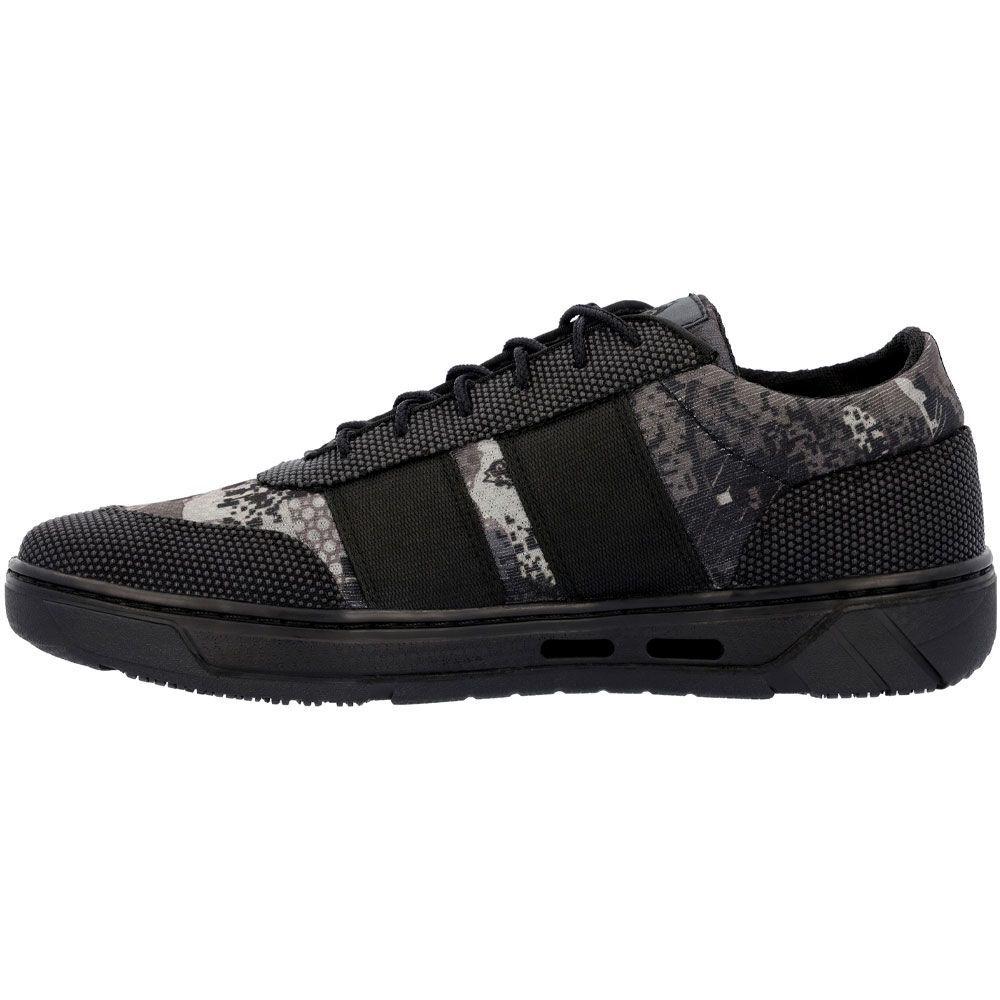 Rocky Coronado Camo Lace Up Casual Shoes - Mens Black Back View