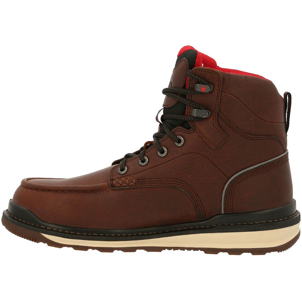 Rocky Rams Horn RKK0322 Mens Waterproof Composite Toe Work Boots Brown Back View