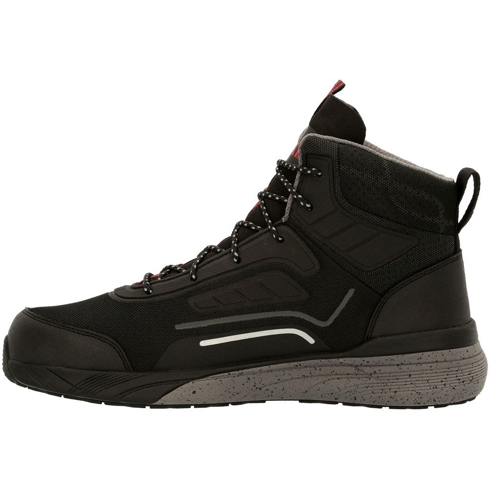 Rocky Industrial Athletix RKK0347 Mens Composite Toe Work Boots Black Back View