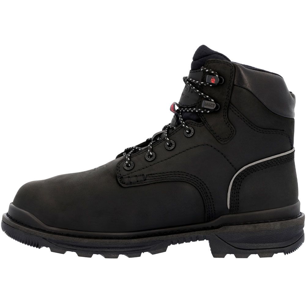 Rocky Rams Horn RKK0393 Int Met Composite Toe Work Boots - Mens Black Back View