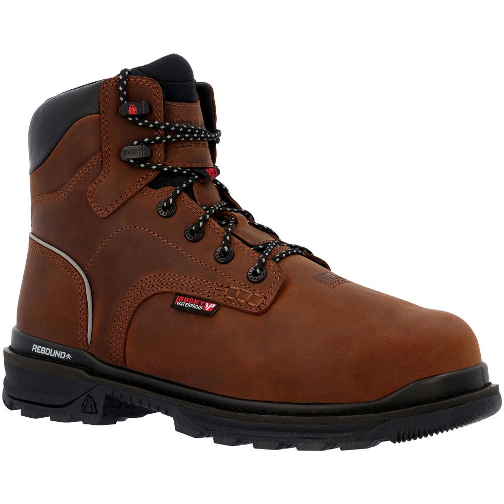 Rocky Rkk0440  Rams Horn Ct Composite Toe Work Boots - Mens Brown