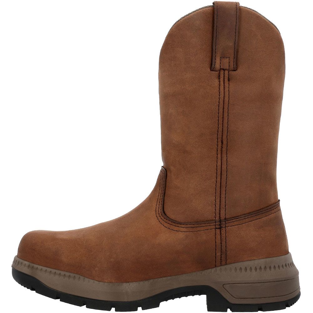 Rocky Worksmart RKK0460 11" Work Composite Toe Work Boots - Mens Brown Back View