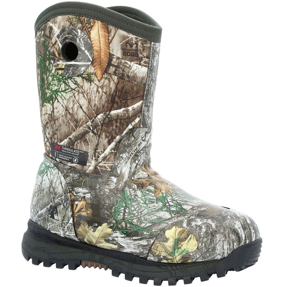 Rocky Spike RKS0545C Little Kids Rubber Winter Boots Realtree Edge