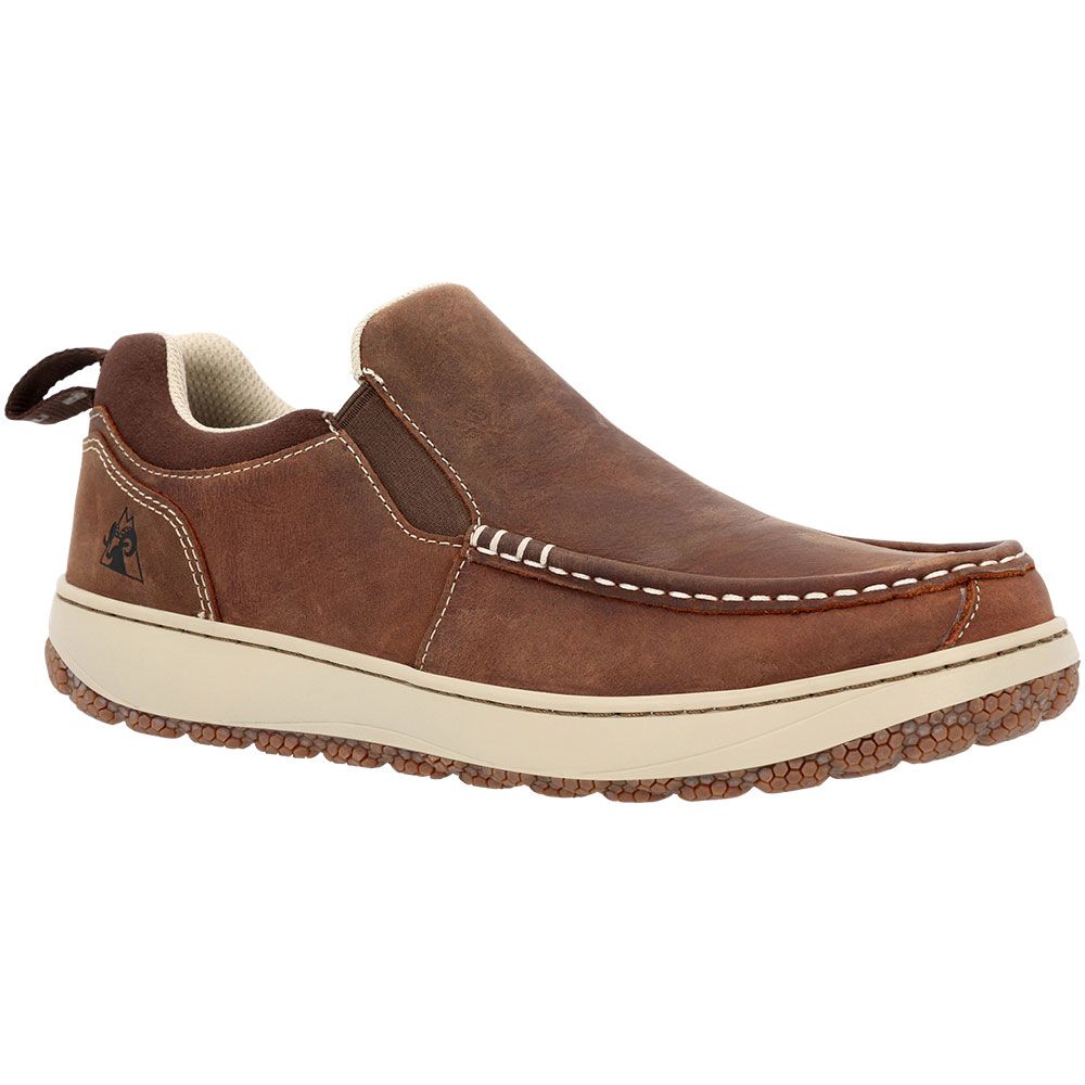 Rocky Dry Strike SRX RKS0631 3" Lifestyle Slip On Shoes - Mens Brown