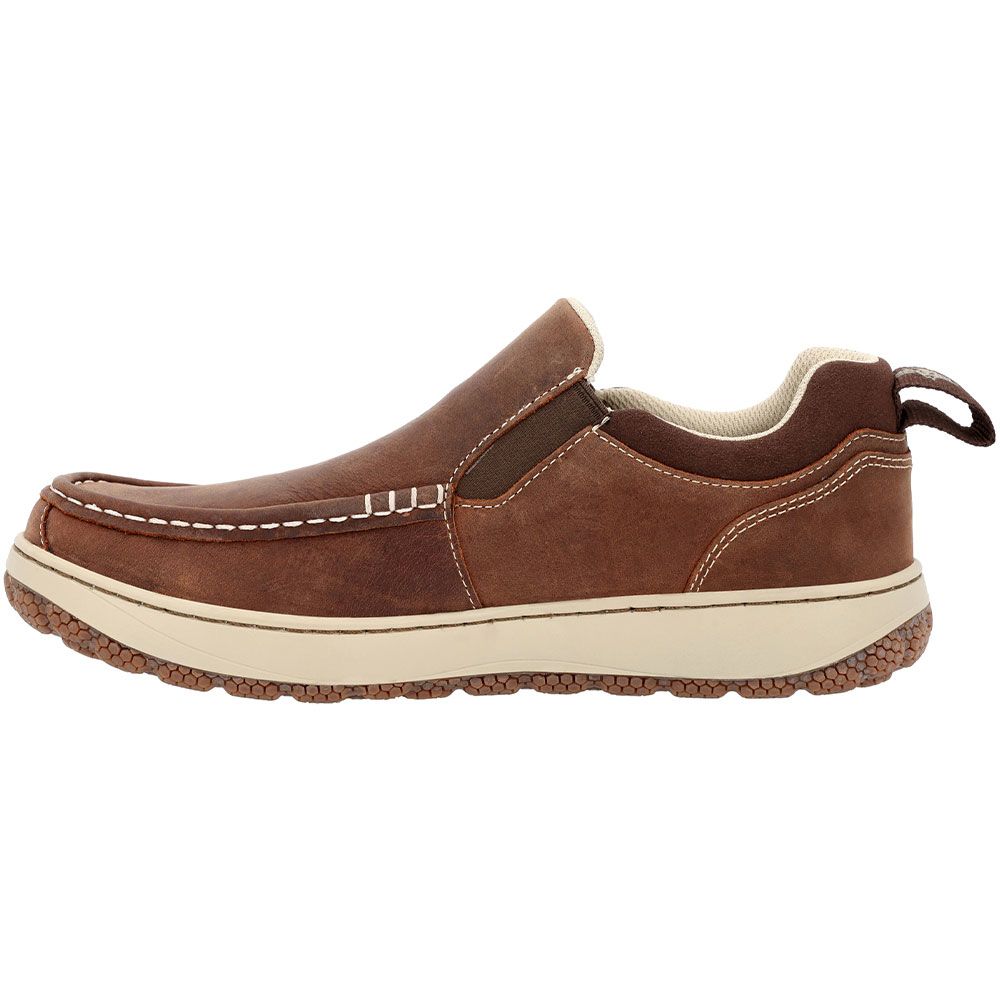 Rocky Dry Strike SRX RKS0631 3" Lifestyle Slip On Shoes - Mens Brown Back View