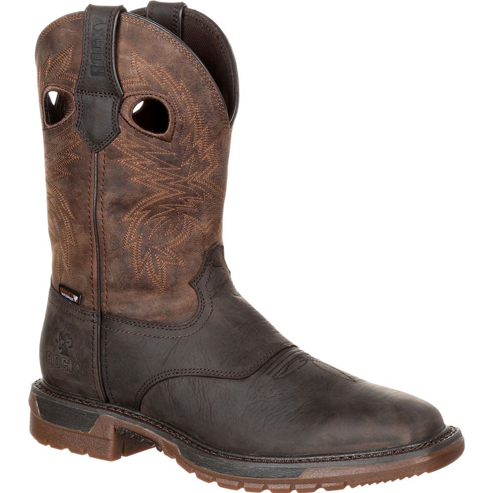 Rocky Original Ride Flx Waterproof Western Boots - Mens Brown