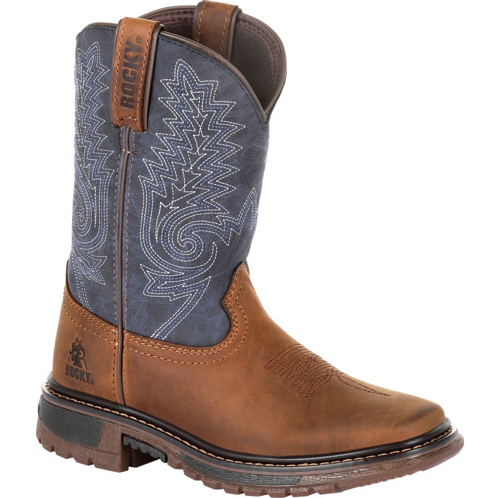 Rocky RKW0255C Western Boots - Boys | Girls Denim Brown