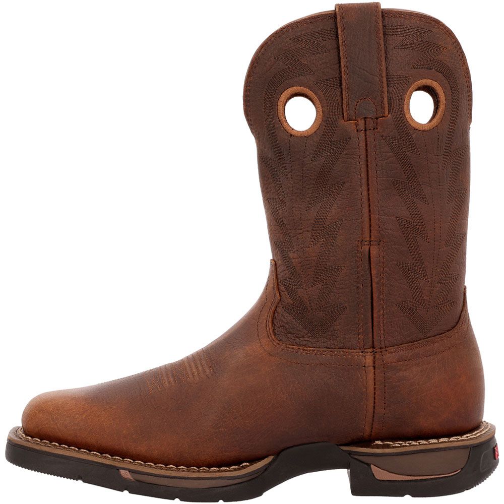 Rocky Long Range RKW0390 Waterproof Mens Western Boots Brown Back View