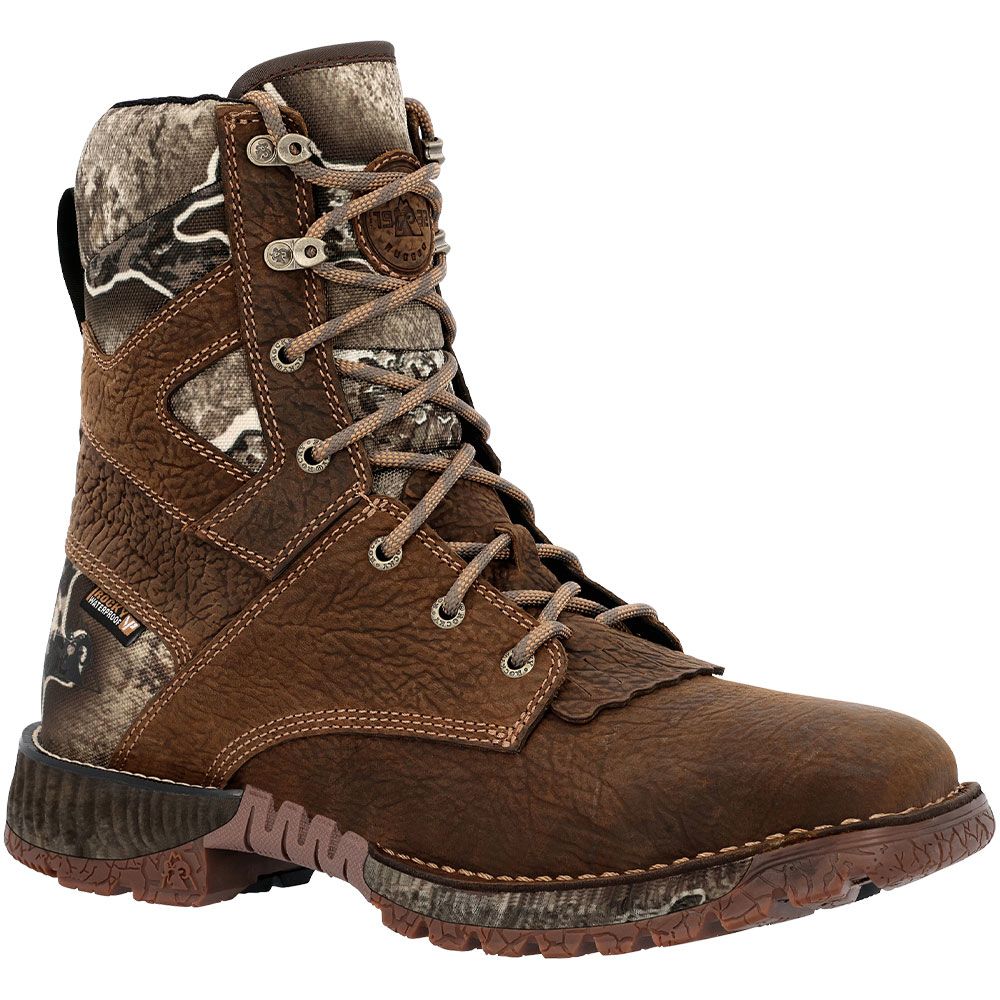 Rocky Hi-Wire RKW0428 8" Western Boots - Mens Dark Earth