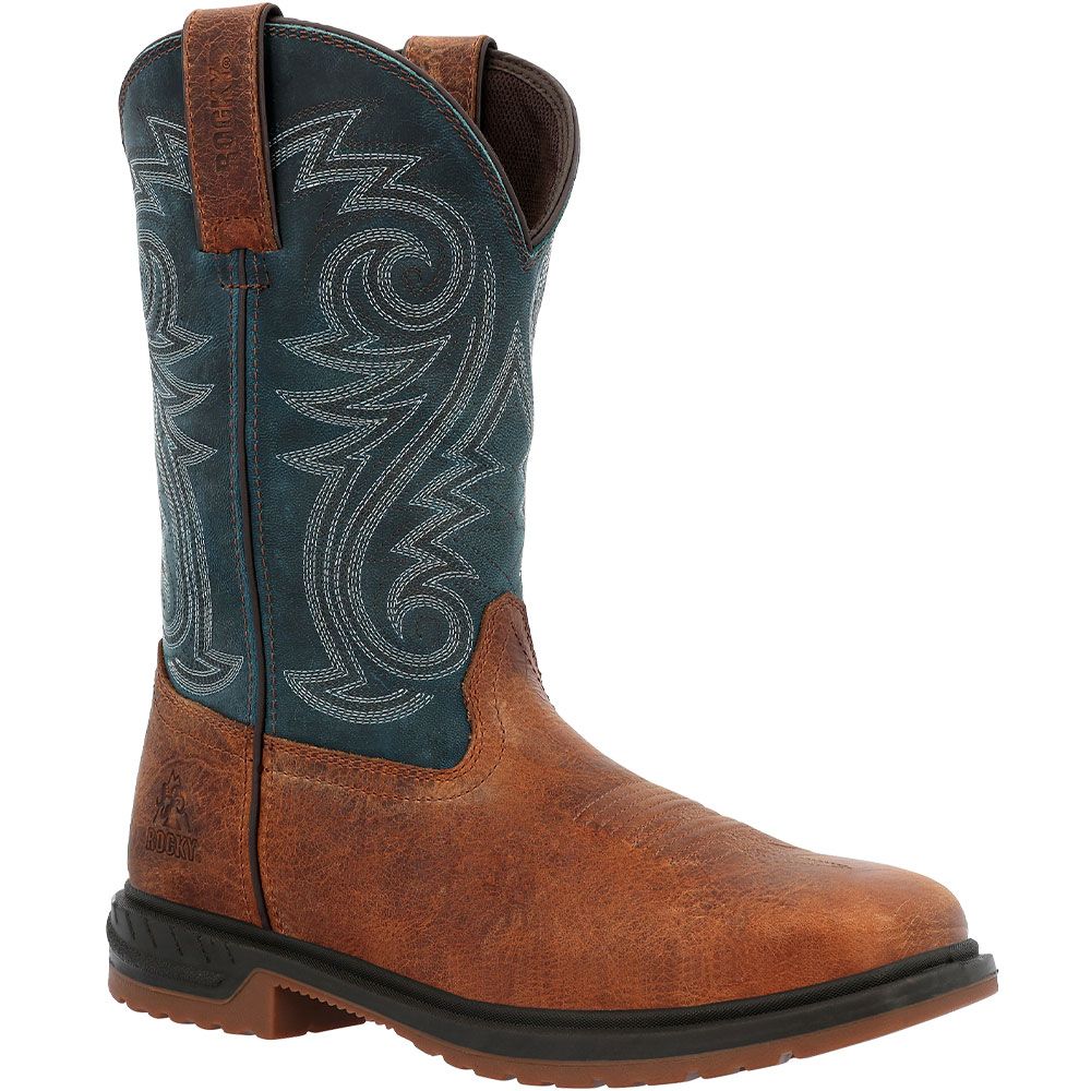 Rocky Worksmart RKW0429 11 In WP Mens Western Boots Brown