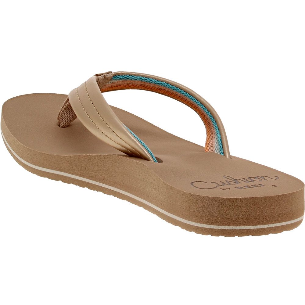 Reef Cushion Breeze Womens Flip Flop Sandals Gold Back View