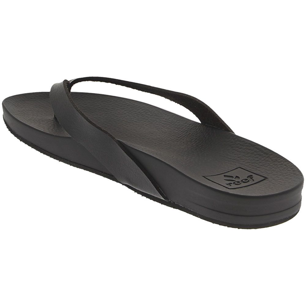 Reef Cushion Bounce Court Flip Flops - Womens Black Back View