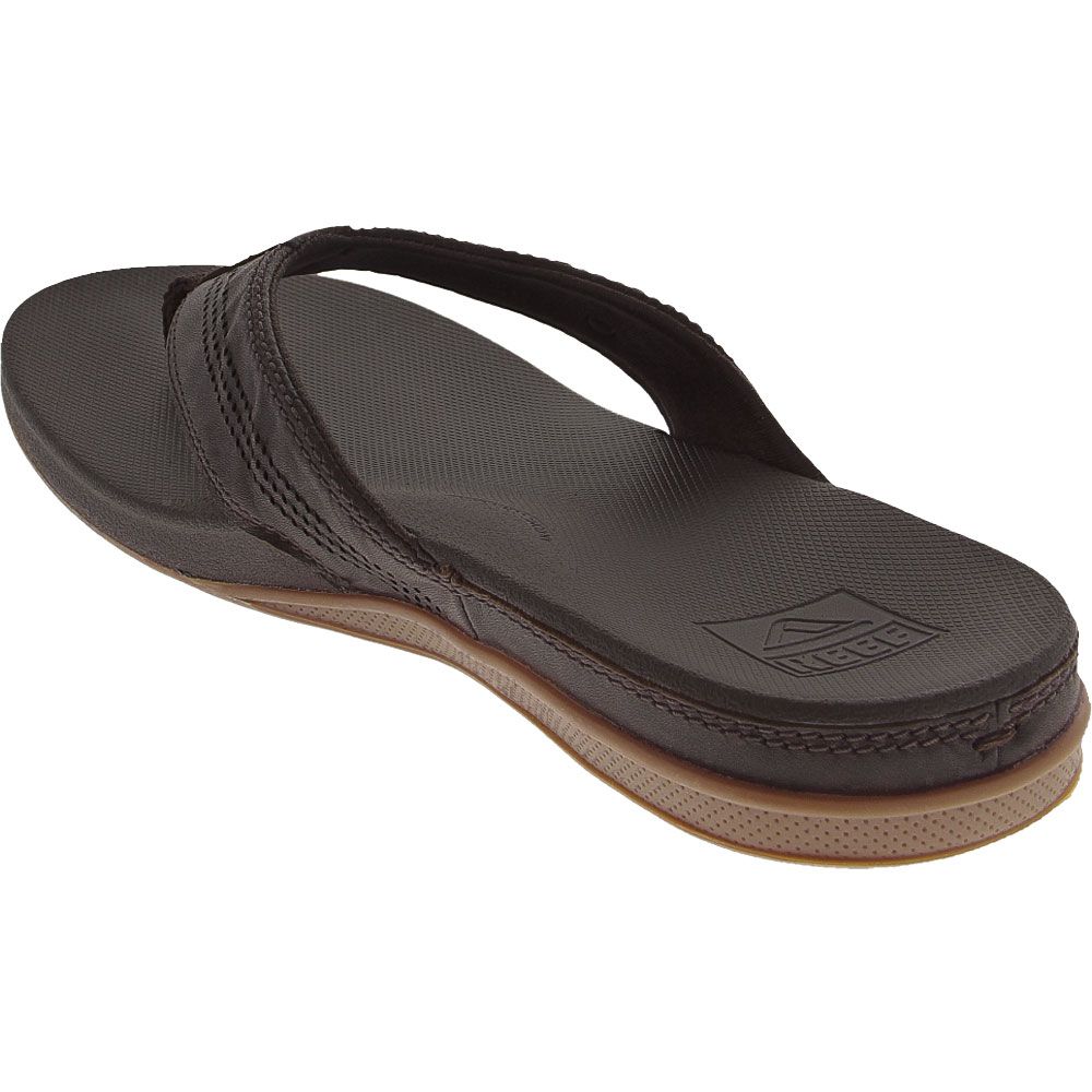 Reef Cushion Lux Flip Flops - Mens Brown Back View